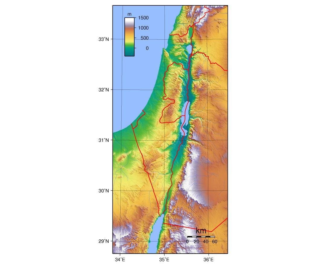 מפה של ישראל, העלאת