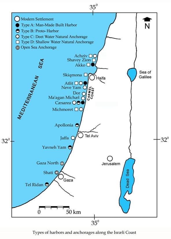 מפה של ישראל יציאות