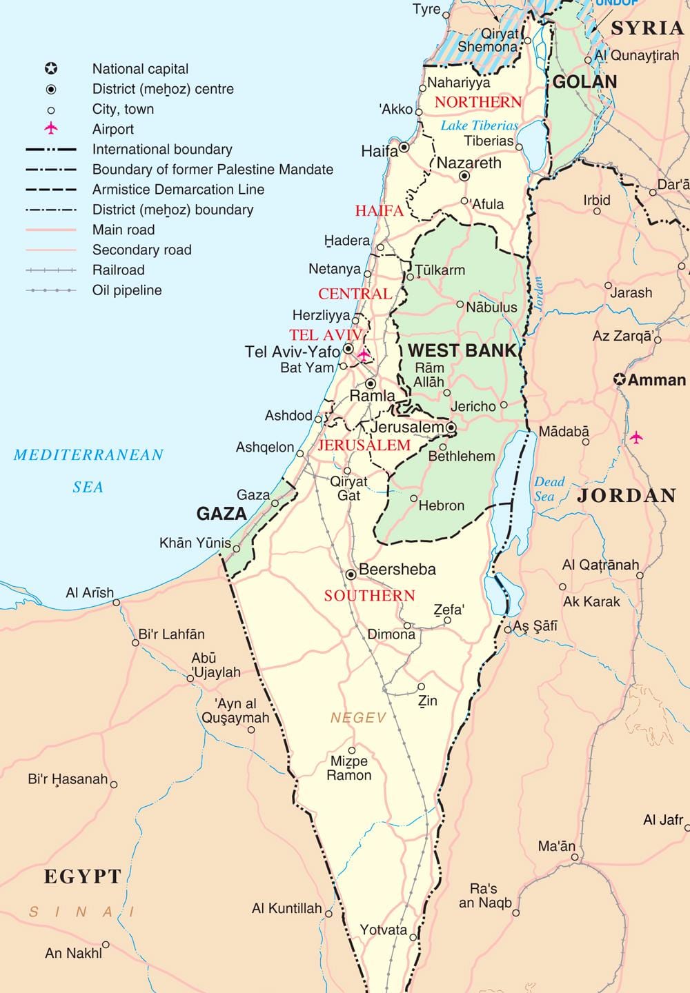 מפת תיירות ישראל
