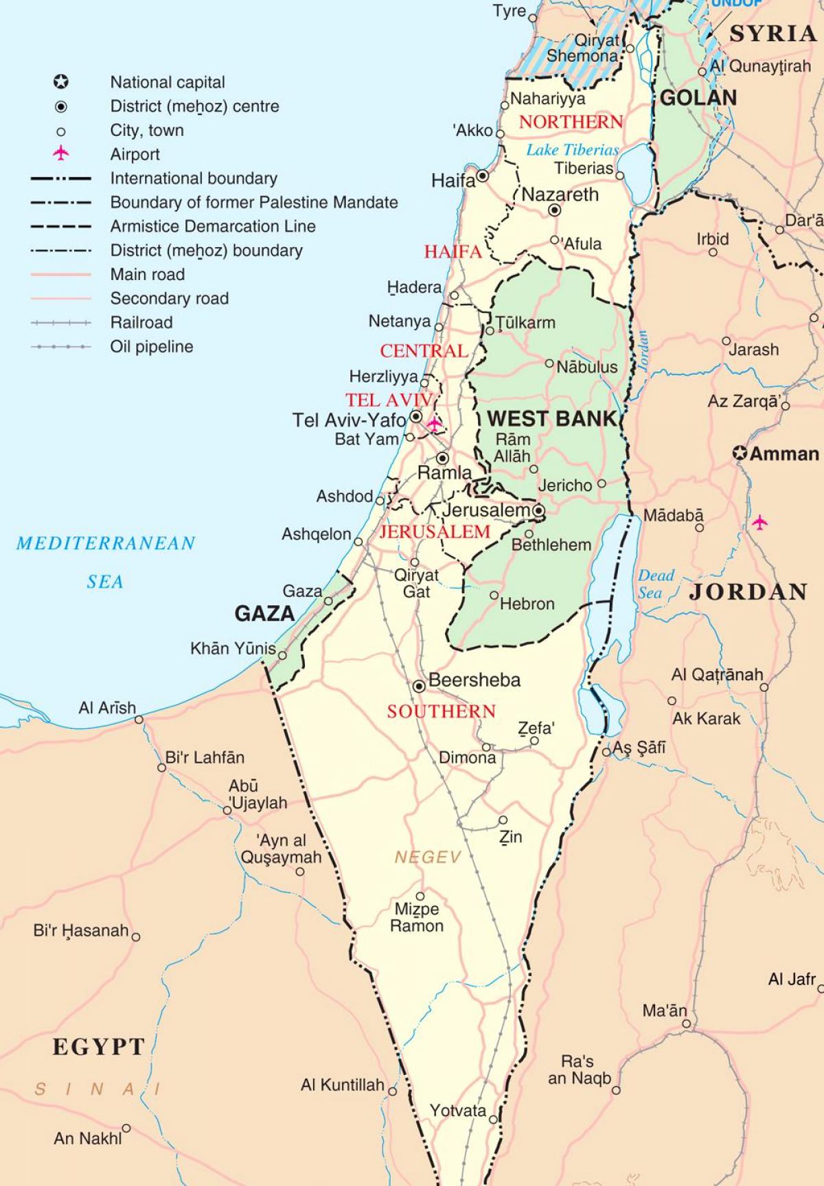 מפת תיירות ישראל