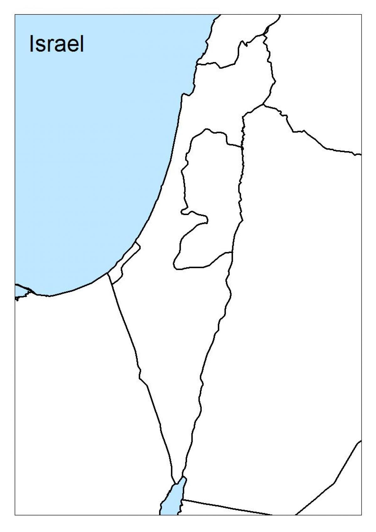 מפה של ישראל ריק