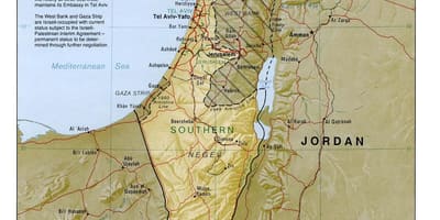 מפה של ישראל גיאוגרפיה 
