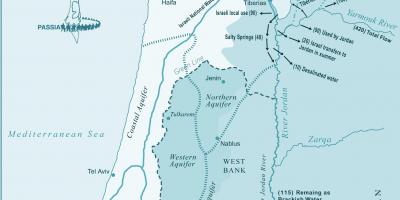 מפה של ישראל הנהר.